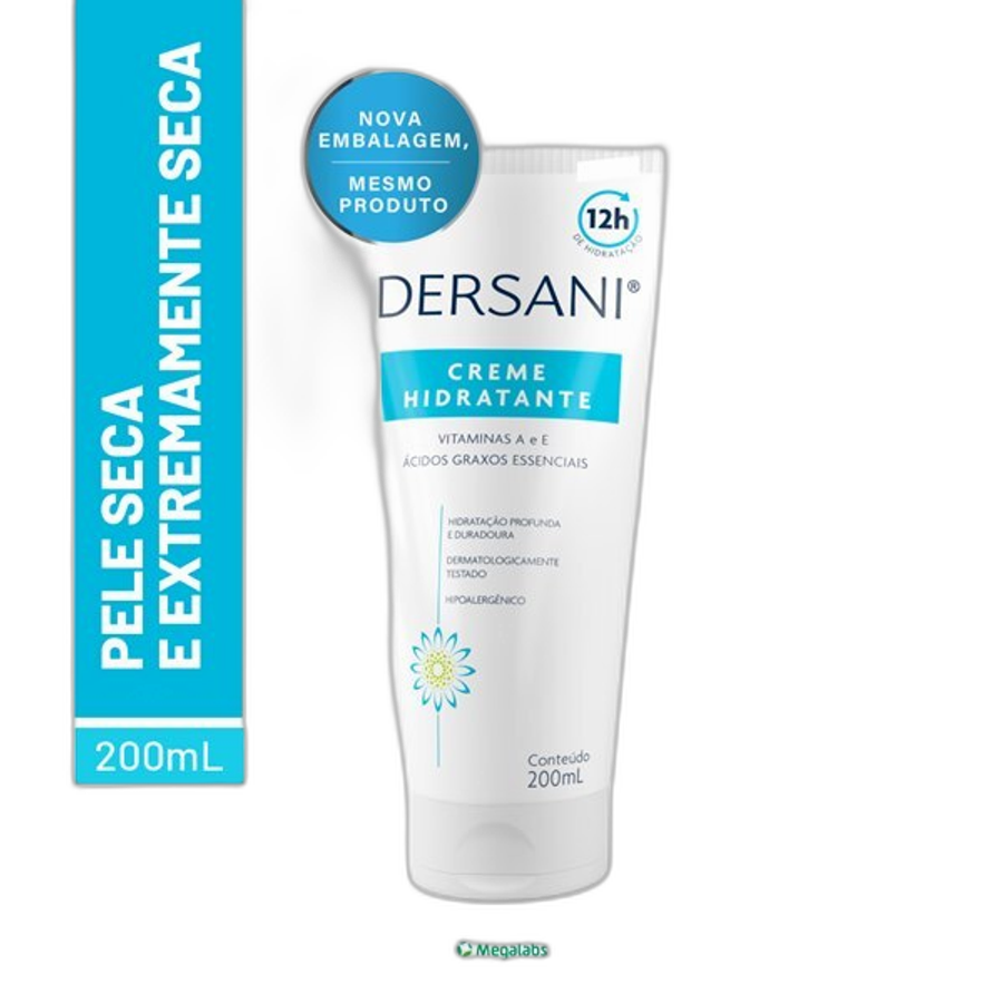 Creme Hidratante Dersani Vitaminas a e e 200ml