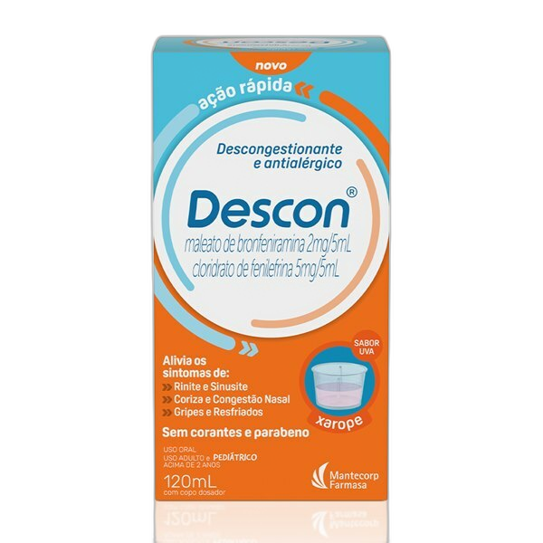 Descon Mantecorp Farmasa Xarope UVA 120ml - Antigripal