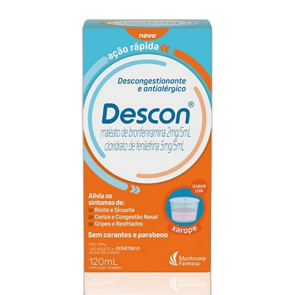 Descon Mantecorp Farmasa Xarope UVA 120ml - Antigripal