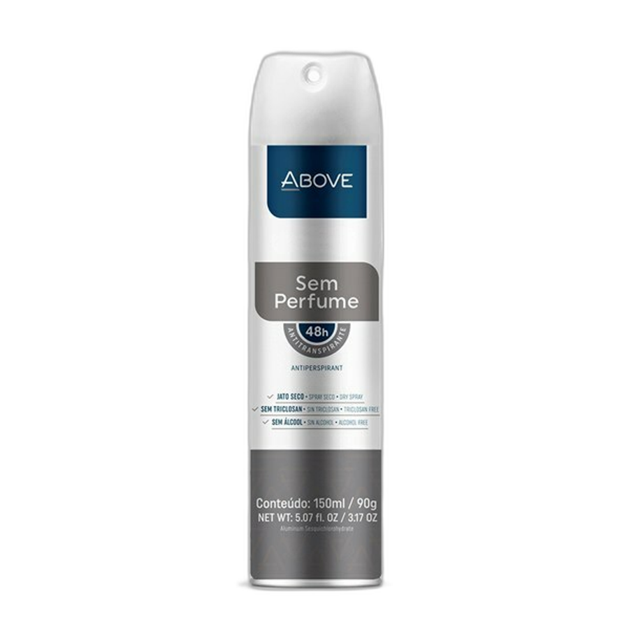 Desodorante Aerossol Above 72h 150ml Sem Perfume