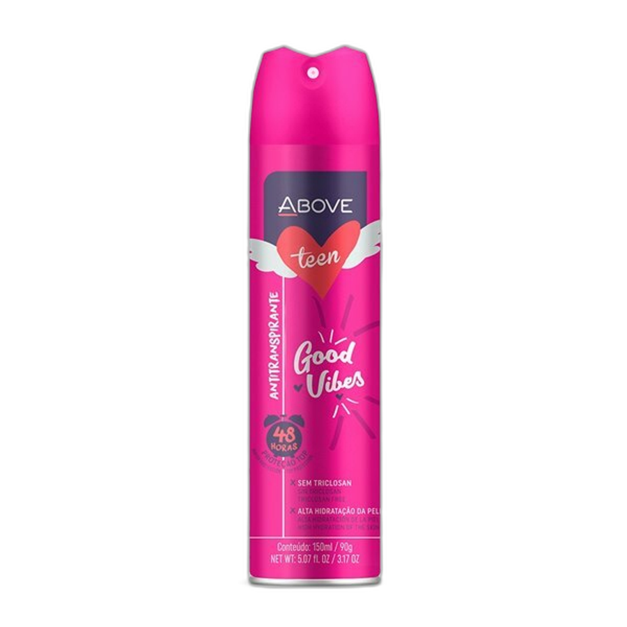 Desodorante Above Aerossol 150ml Teen Good Vibes