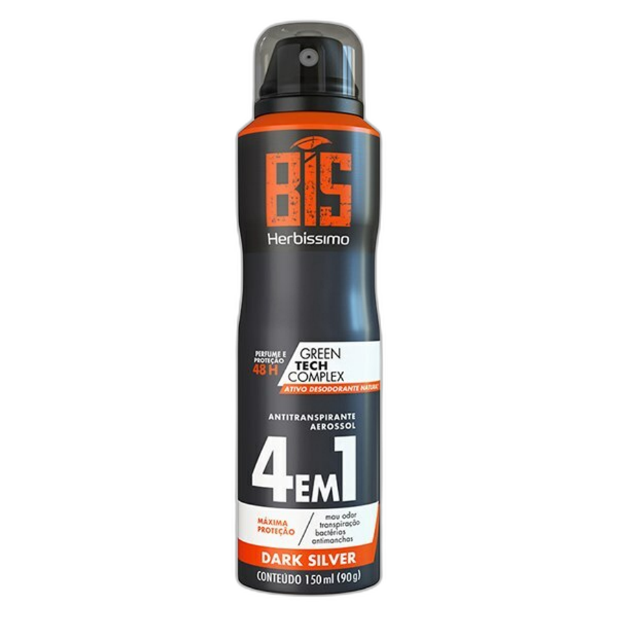 Desodorante Aerossol Herbissimo 150ml Dark Silver