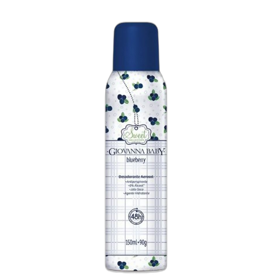 Desodorante Aerossol Giovanna Baby Sweet Blueberry 150ml