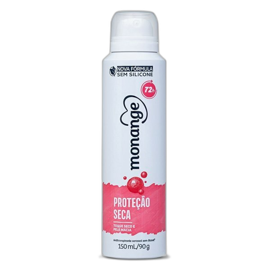Desodorante Antitranspirante Aerossol Monange Feminino Proteção Seca 150ml