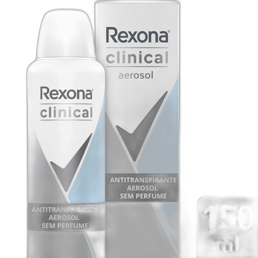 Desodorante Aerossol Rexona Clinical Sem Perfume 150ml