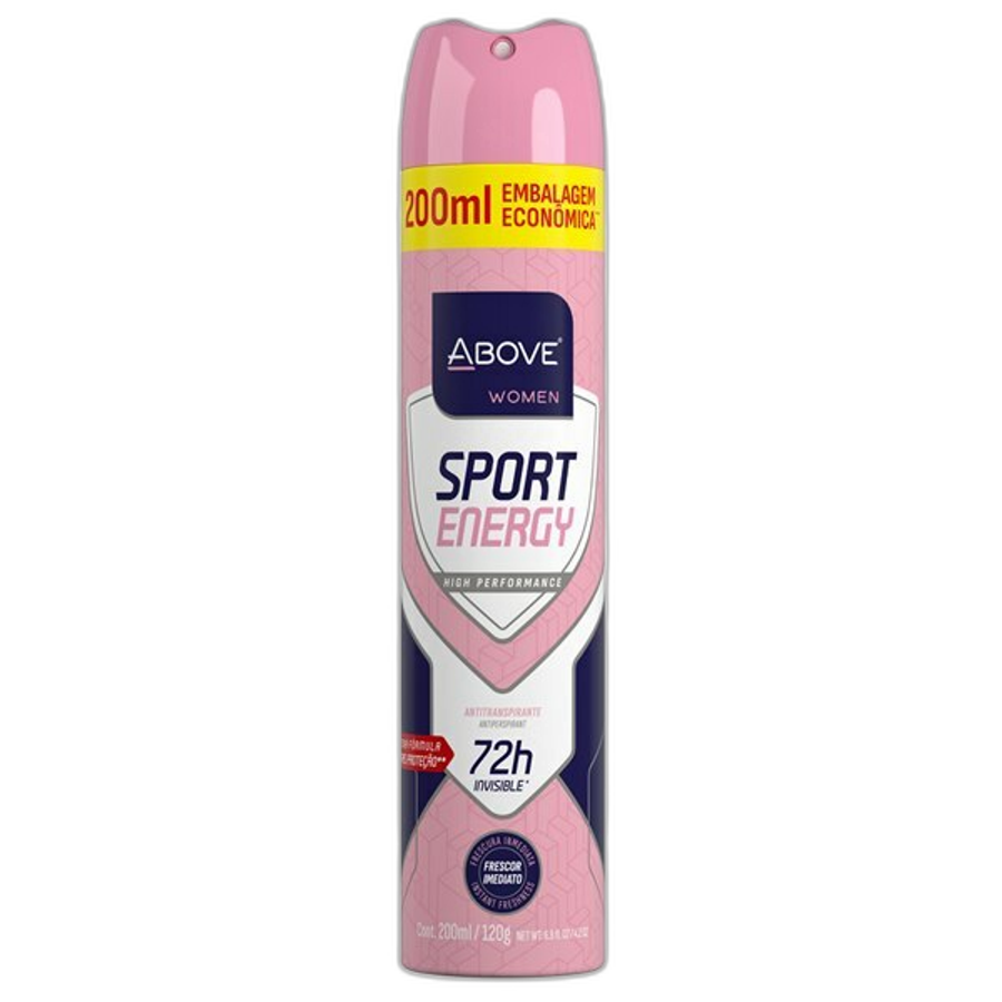 Desodorante Aerossol Above 72h 200ml Sport Energy Women