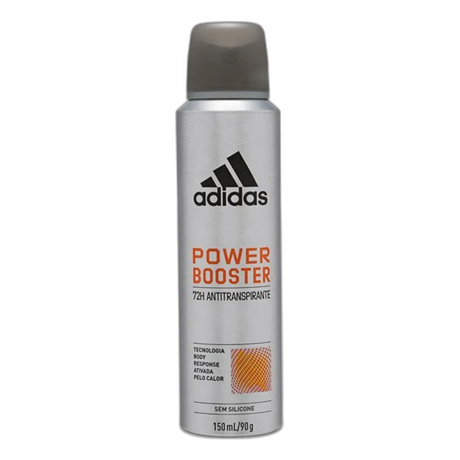 Desodorante Antitranspirante Aerossol Adidas Power Booster Masculino 150ml