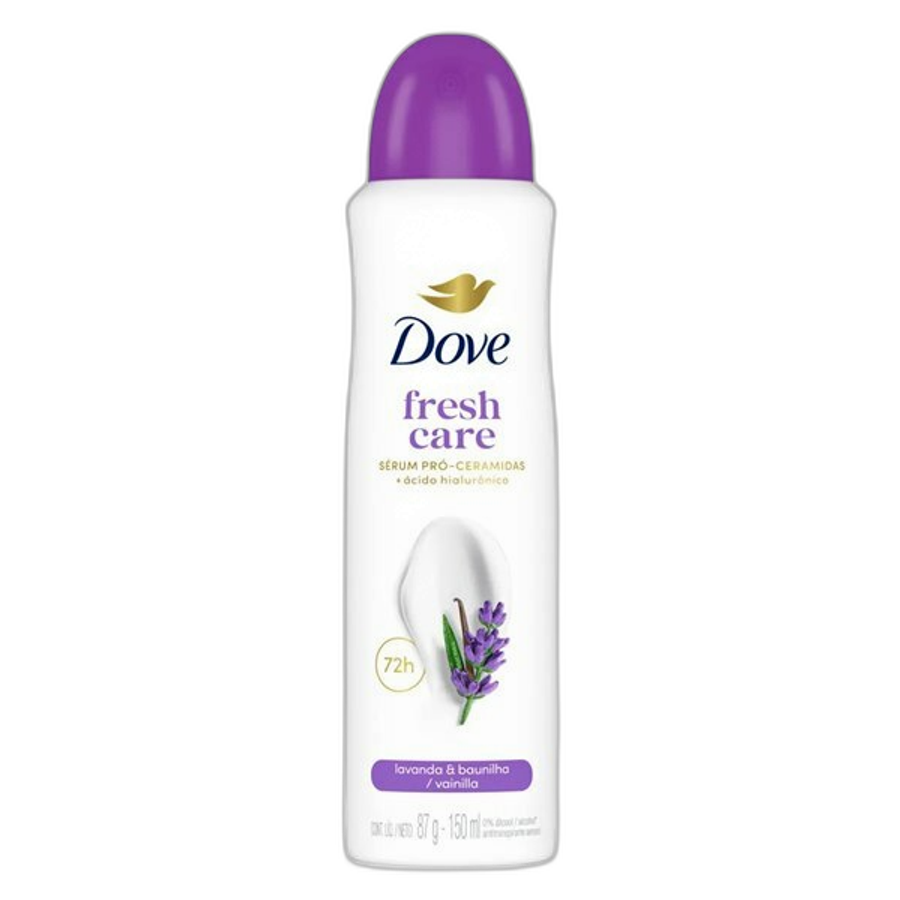 Antitranspirante Dove Fresh Lavanda & Baunilha 150ml Aerossol