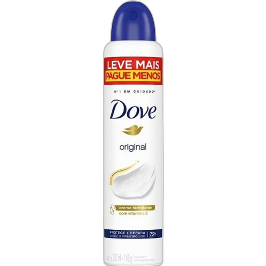 Desodorante Antitranspirante Aerossol Dove Original 250ml