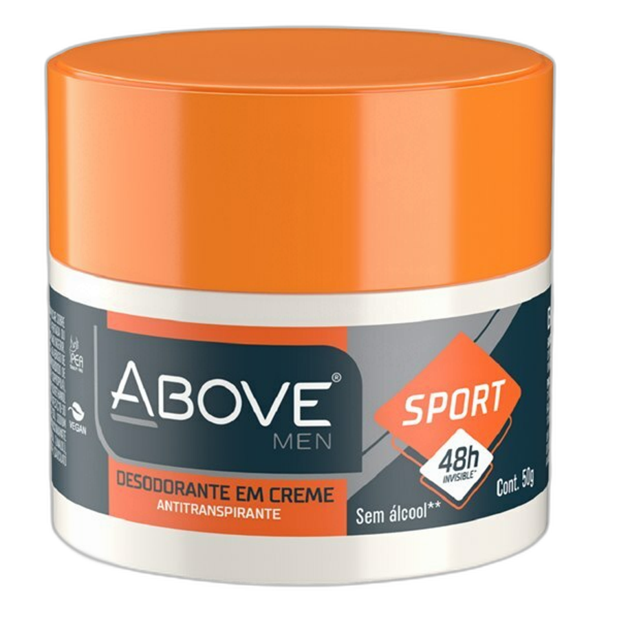 Desodorante Antitranspirante Creme Above Men Invisible Sport 50ml