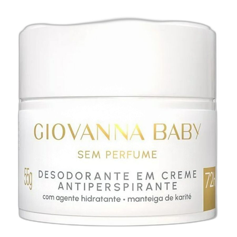 Desodorante em Creme Antitranspirante Giovanna Baby Sem Perfume 55g