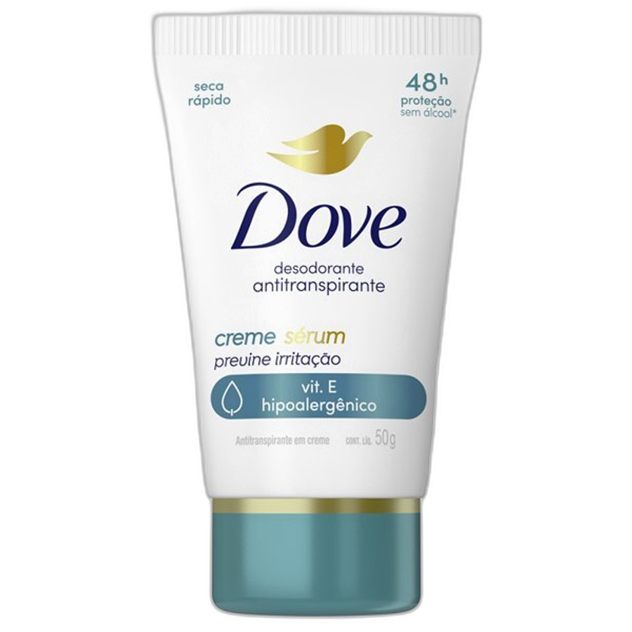 Desodorante Antitranspirante Dove Creme Sérum Pele Sensível 50g