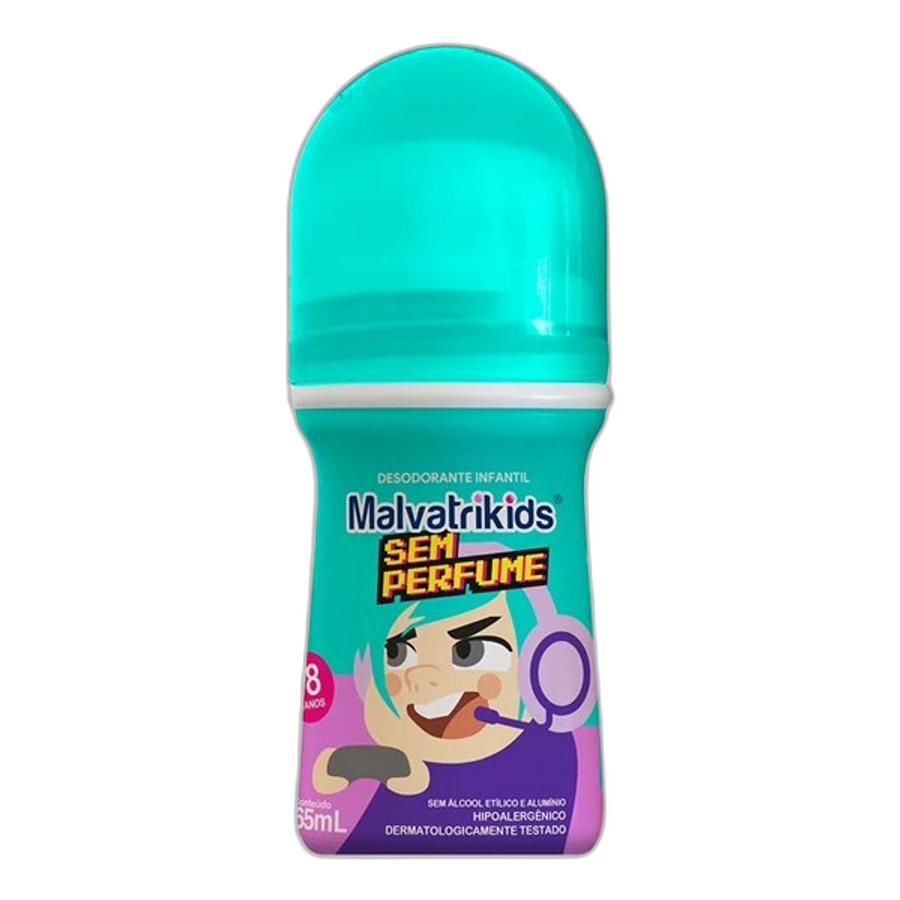 Desodorante Roll-On Infantil Malvatrikids Sem Perfume 65ml