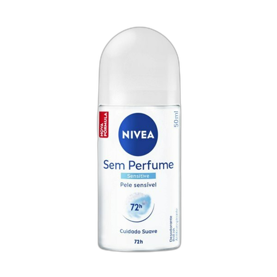 Desodorante Antitranspirante Roll On Nivea Sem Perfume 50ml