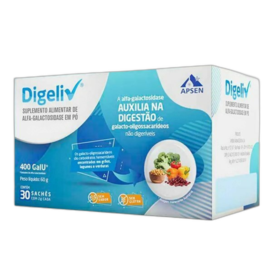 Digeliv 30 Sachês com 2g Cada Apsen