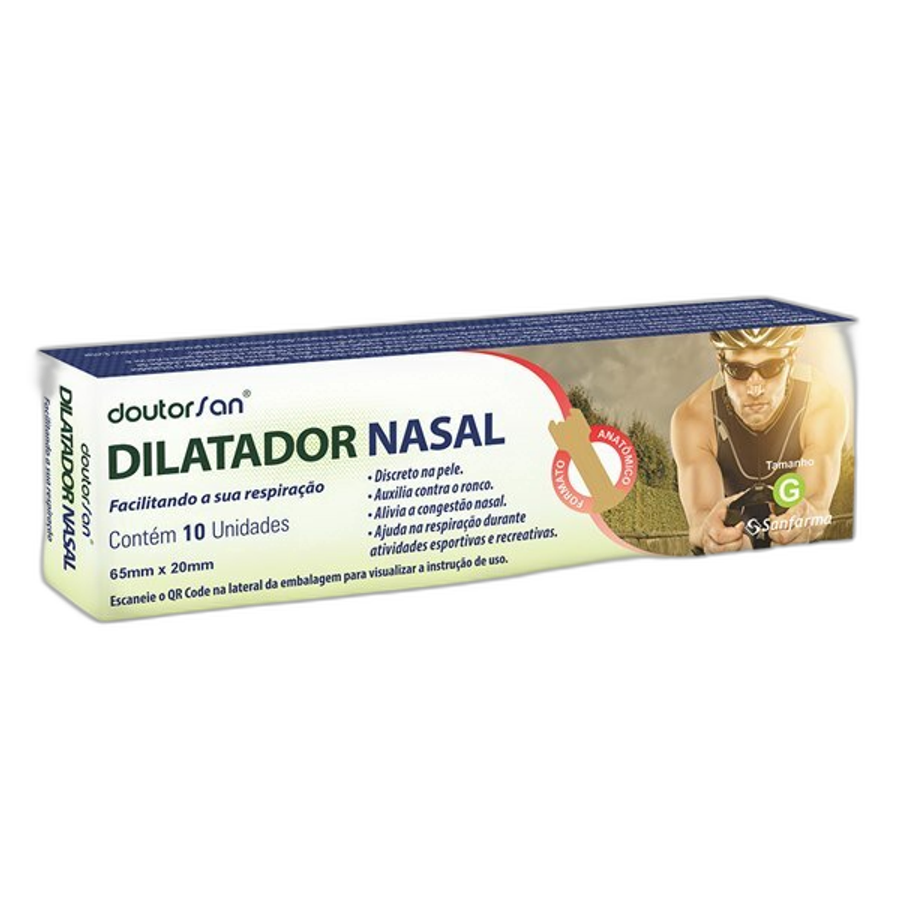 Dilatador Nasal Sanfarma Doutorsan Masculino G 10 Unidades