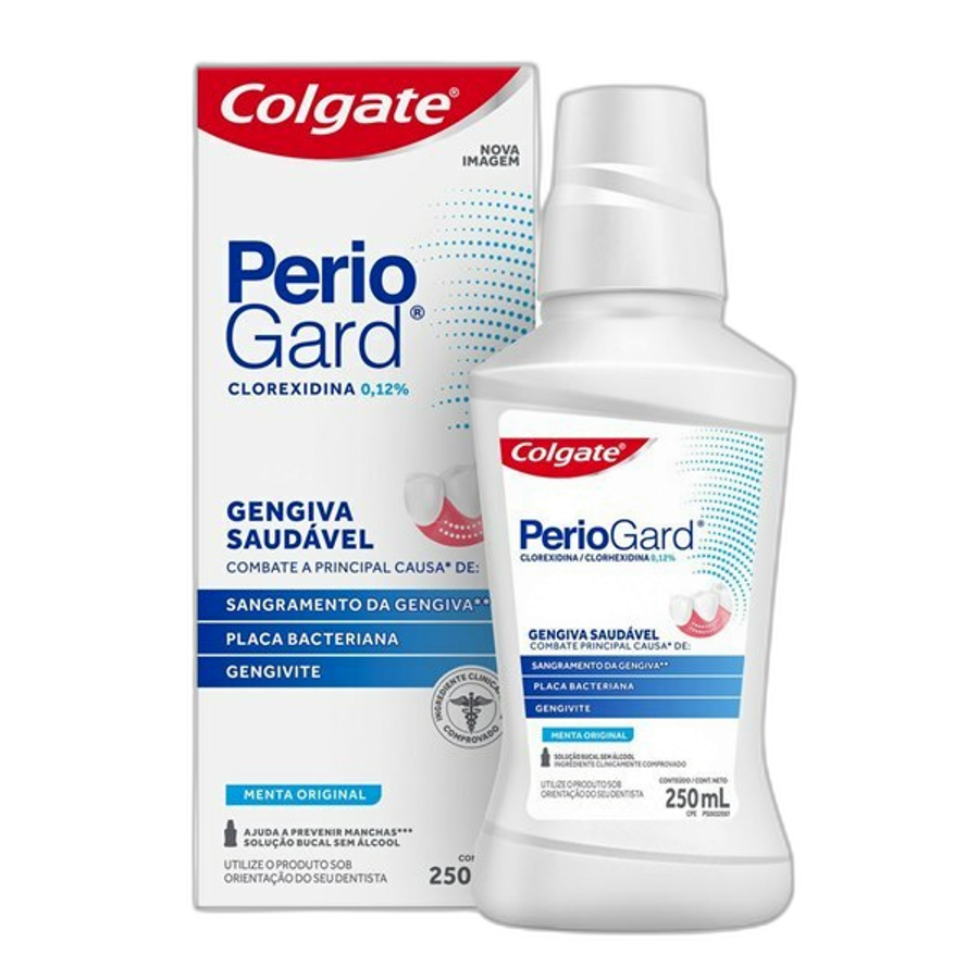 Enxaguante Bucal Colgate Periogard Menta Original Sem Álcool 250ml