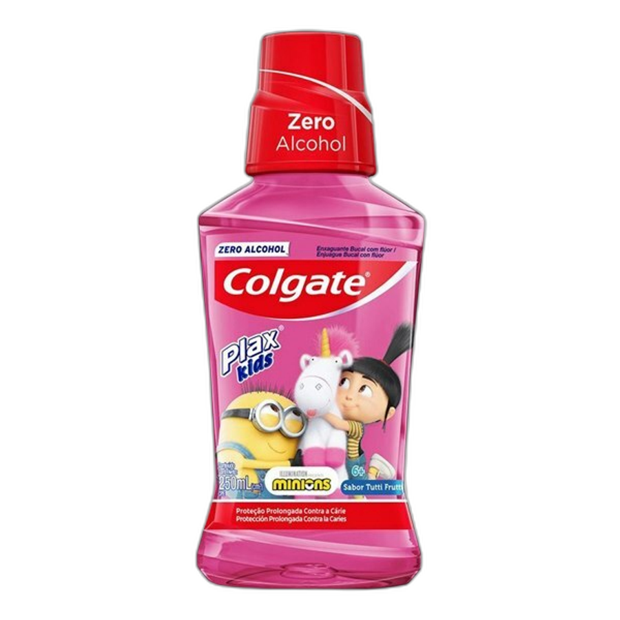 Enxaguante Bucal Colgate Plax Kids Minions Agnes Tutti Frutti 250ml