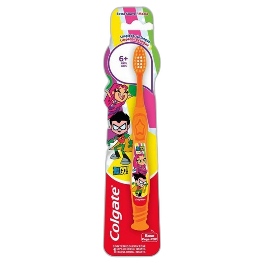 Escova Dental Infantil Colgate Smiles Titan Go 6+ Anos Extra Macia 1 Unidade