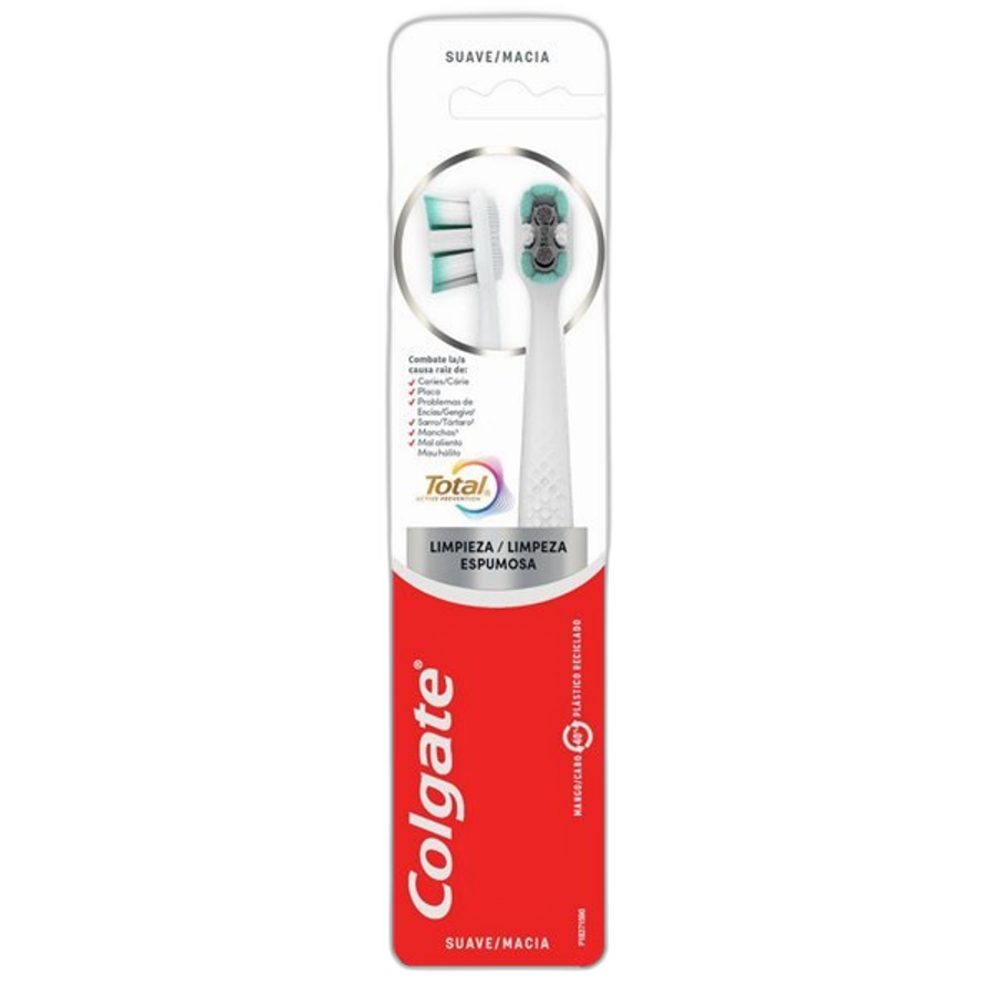 Escova de Dente Colgate Total Limpeza Espumosa 2 Unidades