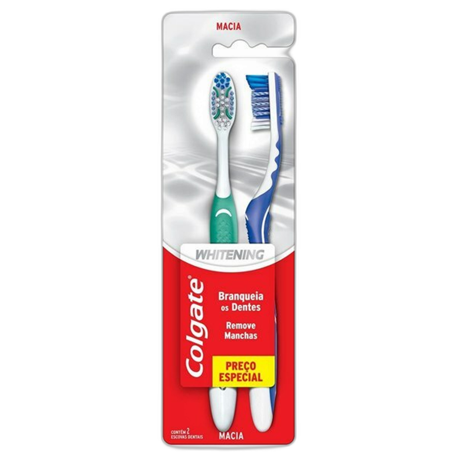 Escova de Dente Colgate Whitening 2 Unidades