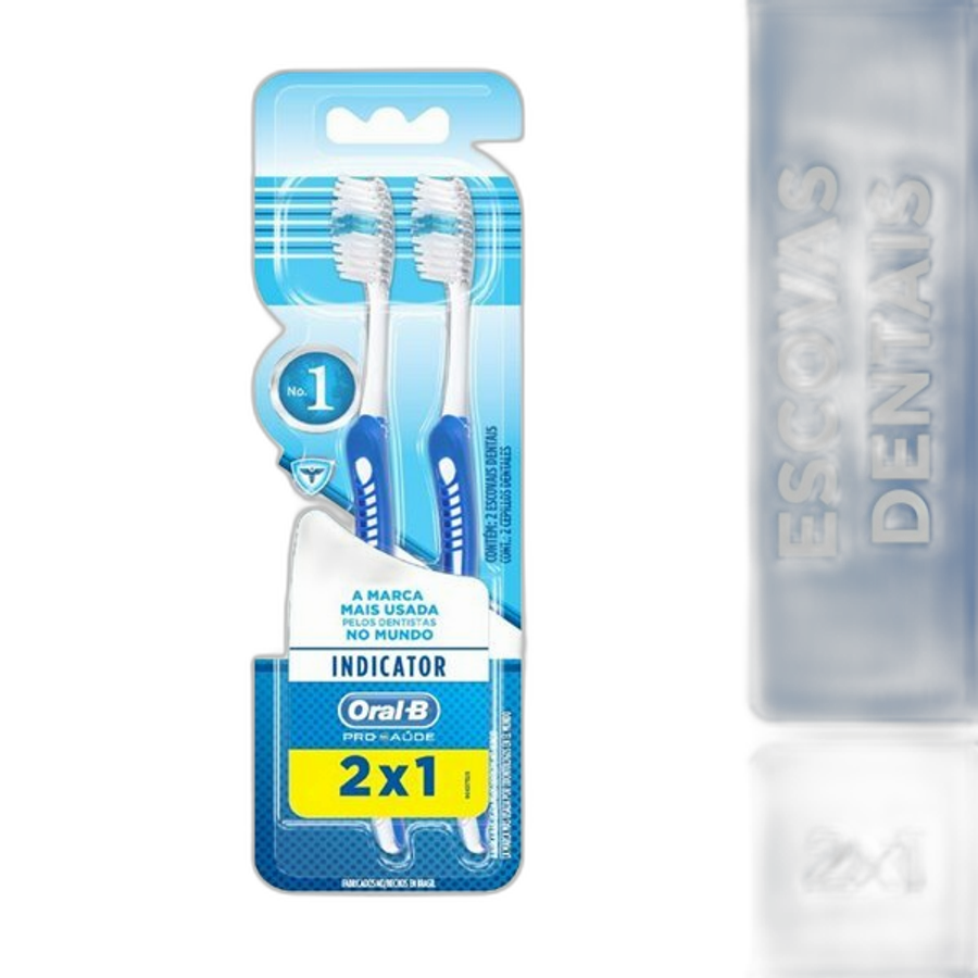 Escova Dental Oral B Indicator Cerdas Inteligentes 2 Unidades