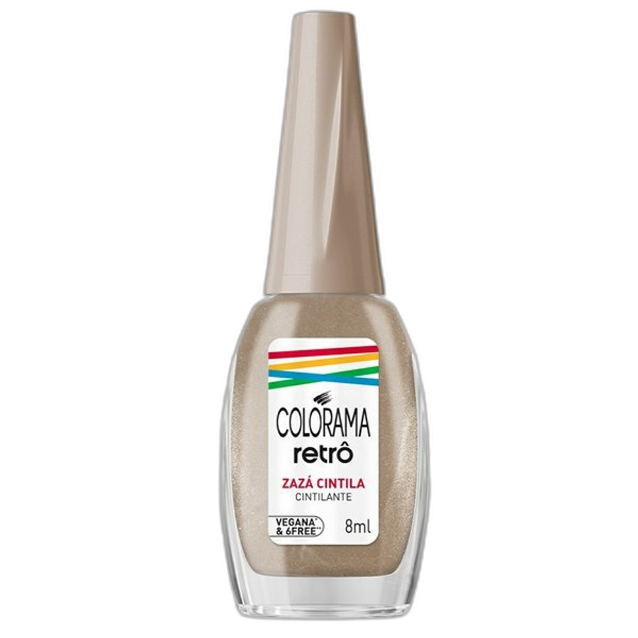 Esmalte Cintilante Colorama Retro Zazá Cintila 8ml