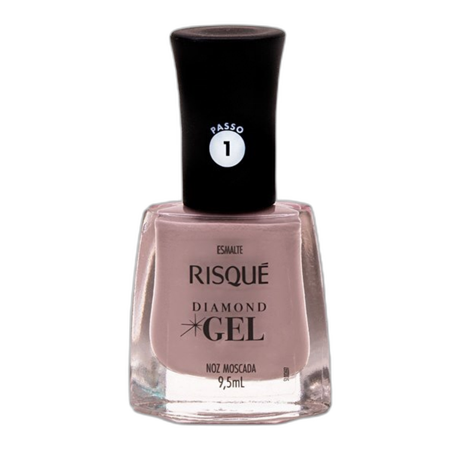 Esmalte Cremoso Risqué Diamond Gel Noz Moscada 9,5ml
