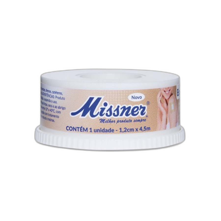 FITA MICROPOROSA MISSNER 1,2CM X 4,5M BEGE