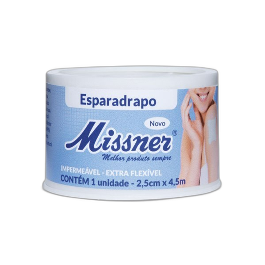 ESPARADRAPO MISSNER 2,5CM X 4,5M BRANCO