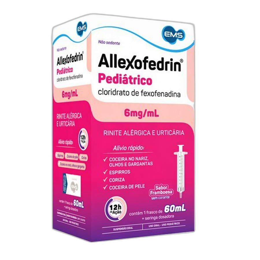 ALLEXOFEDRIN 6MG SUSP PED 60ML EMS