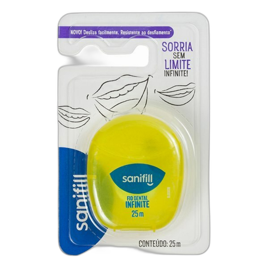 Fio Dental Sanifill Infinite 25 Metros 1 Unidade