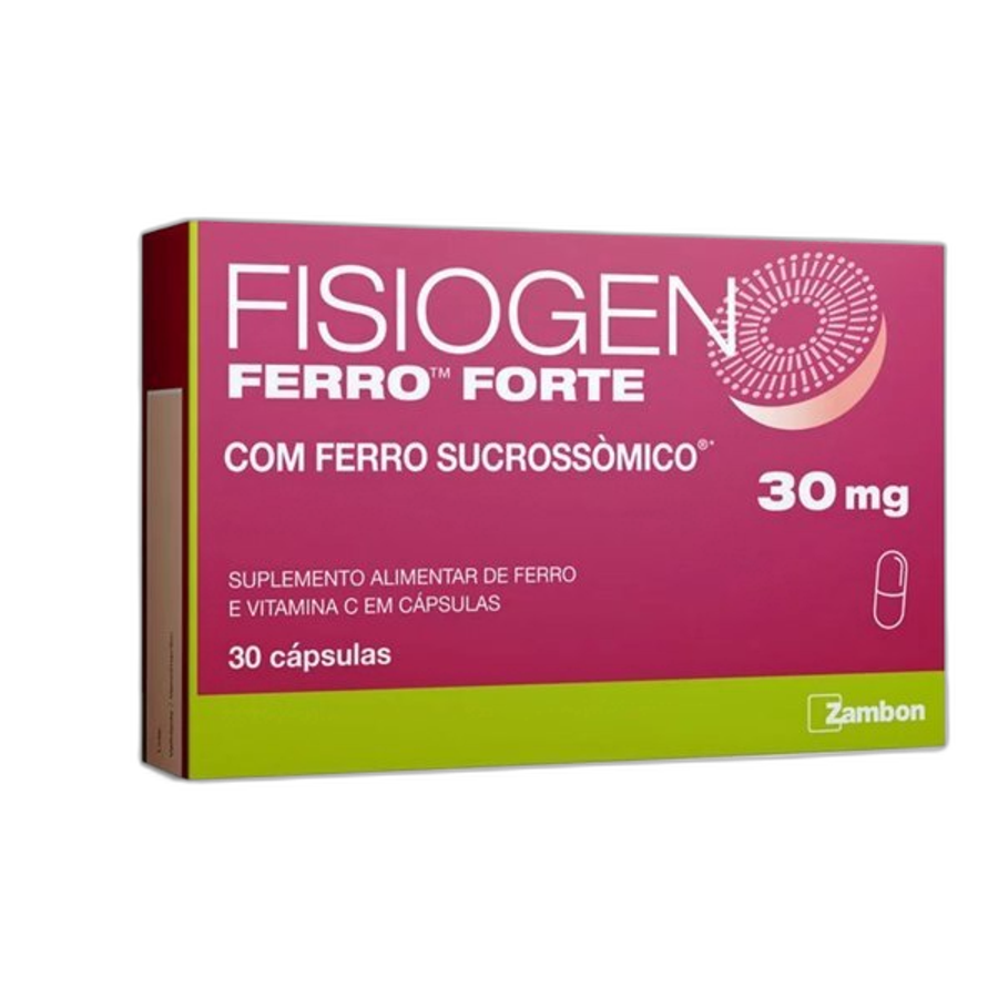 Suplemento Alimentar Fisiogen Ferro Forte 30 Cápsulas