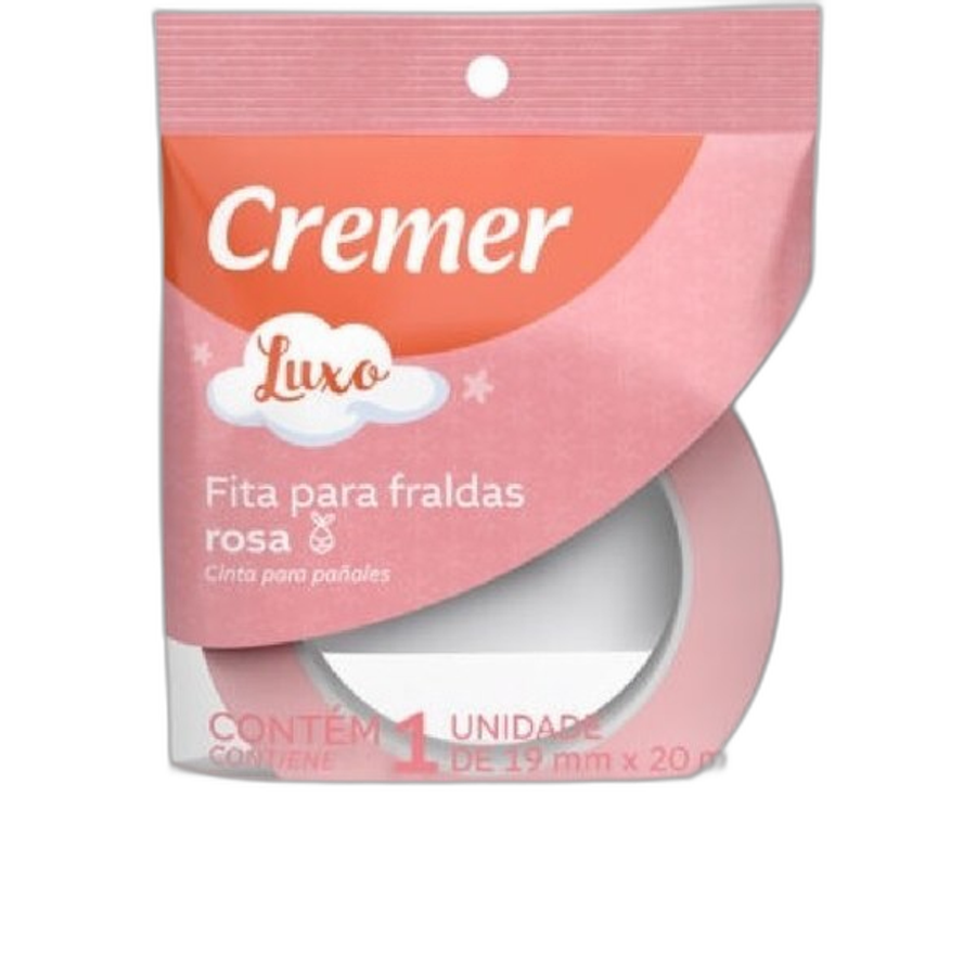 Fita Adesiva Fralda Cremer Rosa