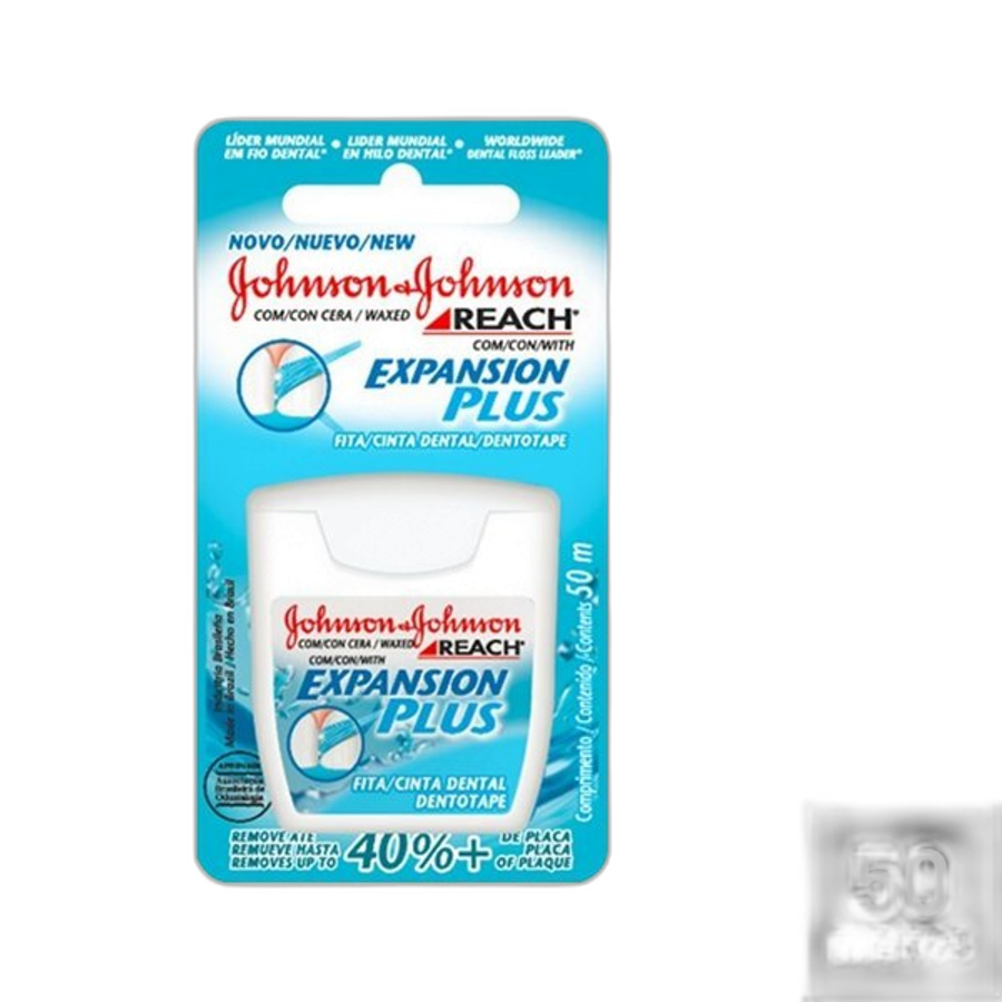 FIO DENTAL J&J 50M ESPASION PLUS