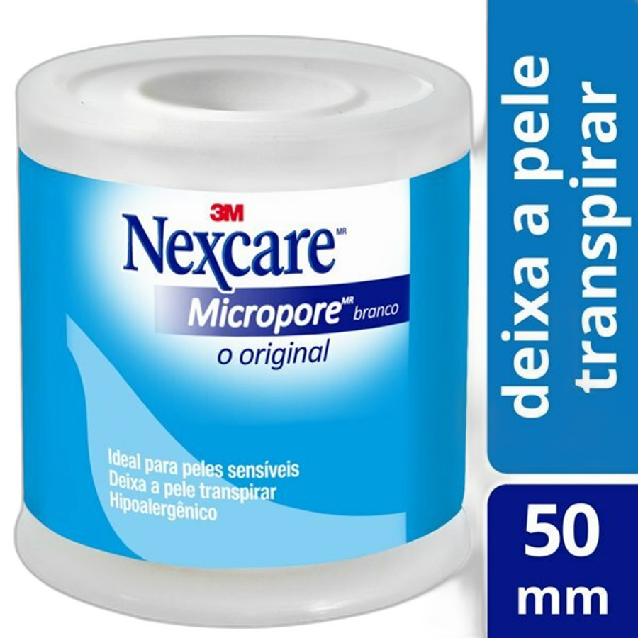 Fita Micropore Nexcare Branca - 50mm X 4,5m 1 Unidade
