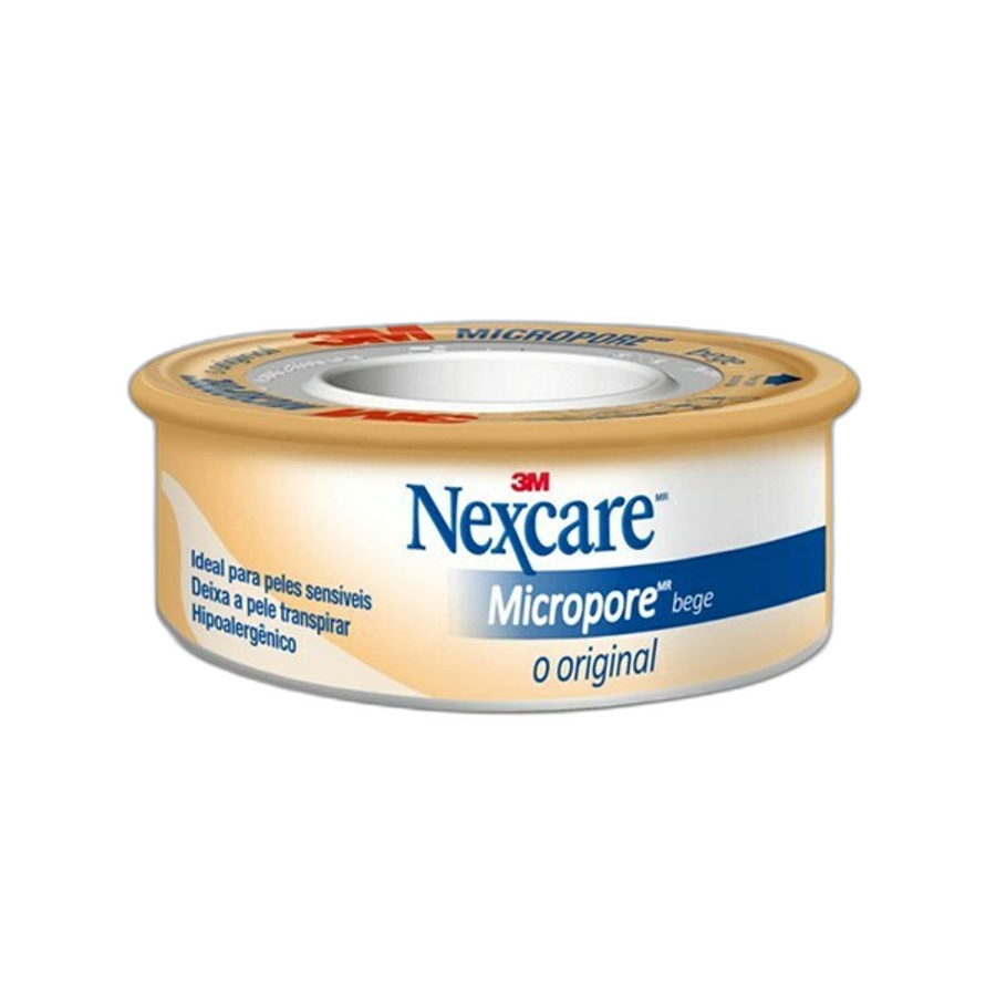 Fita Micropore Nexcare Bege 12mm X 4,5m 1 Unidade