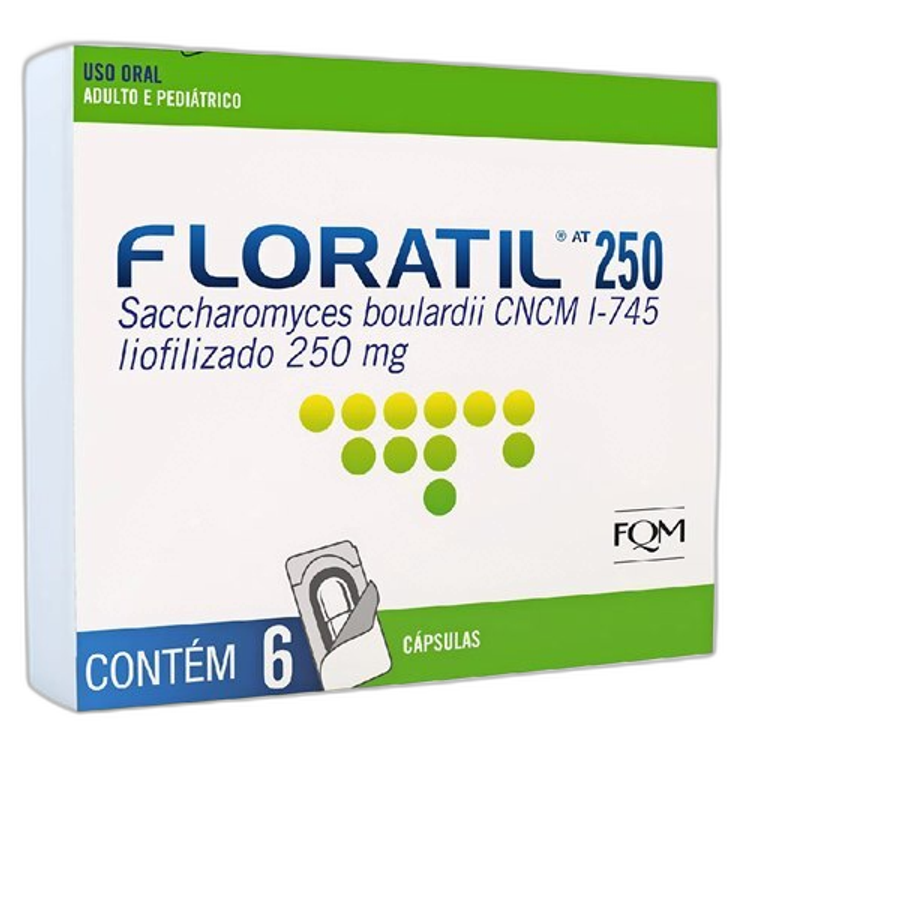 Probiótico Floratil At 250mg Fqm 6 Cápsulas