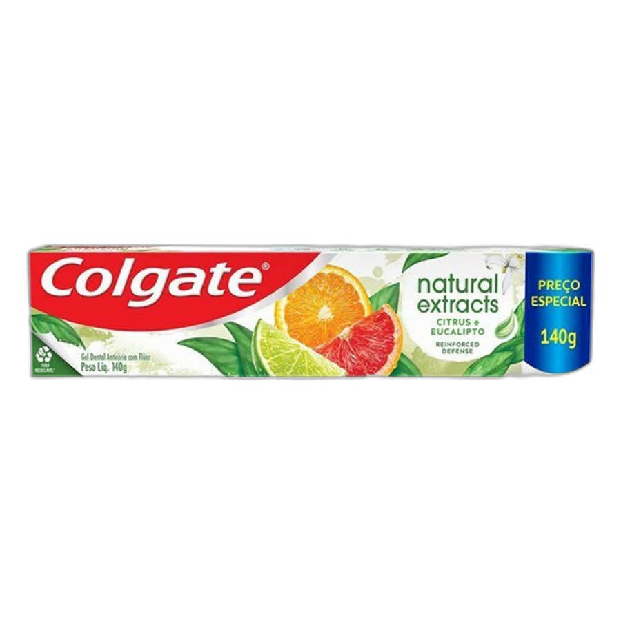 Pasta de Dente Colgate Natural Extracts Citrus e Eucalipto 140g