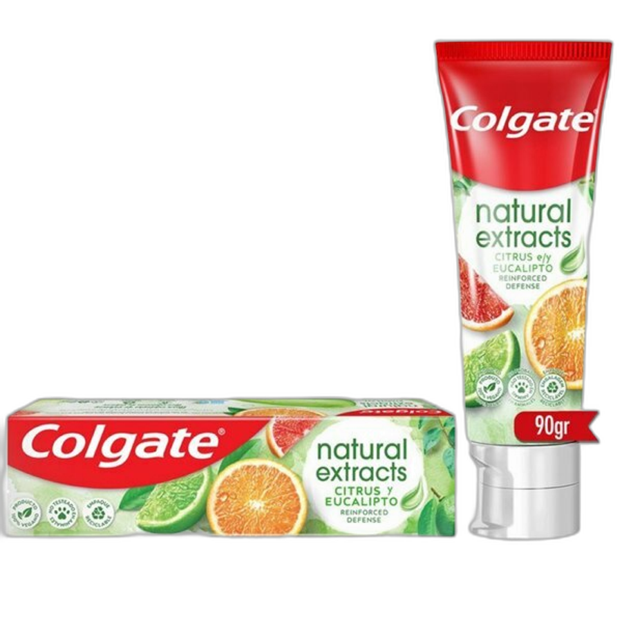 Pasta de Dente Colgate Natural Extracts Reinforced Defense Citrus e Eucalipto 90g
