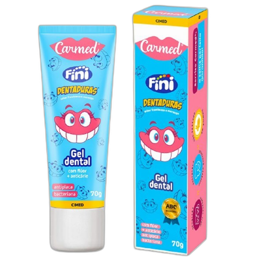 Gel Dental Infantil Carmed Fini Dentaduras 70g