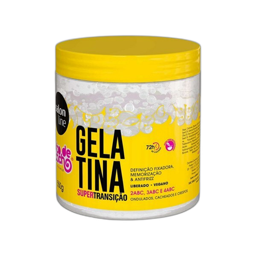 GELATINA SALON LINE 550G TRANSIÇAO CAPILAR AMARELO