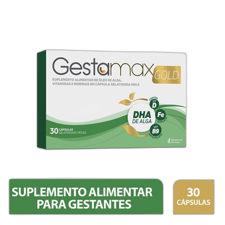 Suplemento Alimentar Gestamax Gold 30 Cápsulas Gelatinosas