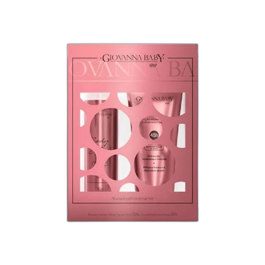 Kit Giovanna Baby Rose Gold Body Splash 260ml + Loção Hidratante 200ml