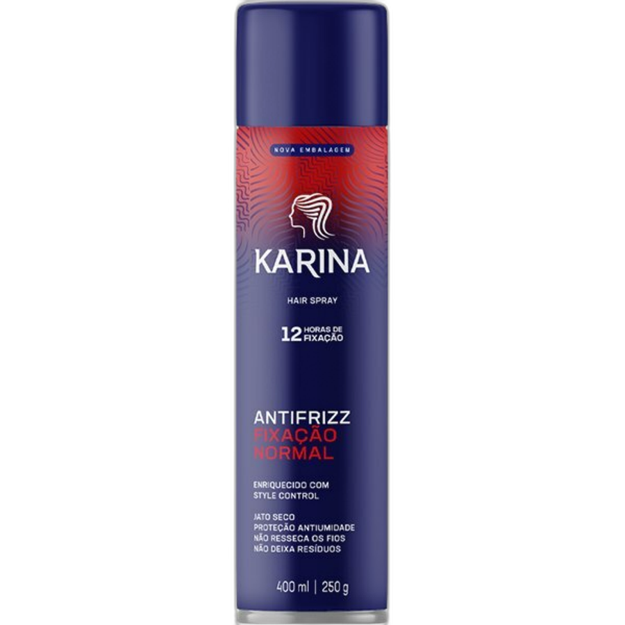 Hair Spray Karina Versatilidade & Vitalidade Fixação Normal 400ml