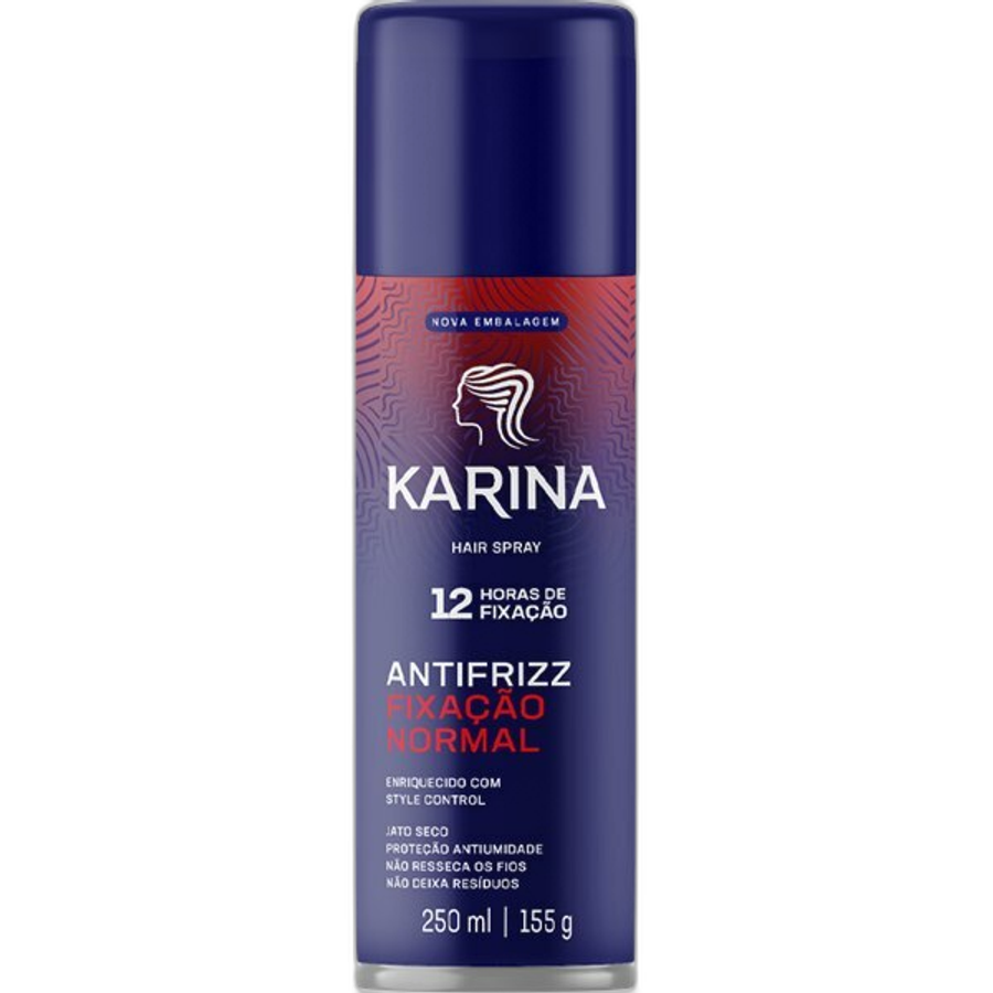 Hair Spray Karina Versatilidade & Vitalidade Fixação Normal 250ml