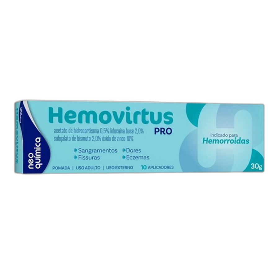 Hemovirtus Pro Neo Química 30g + 10 Aplicadores