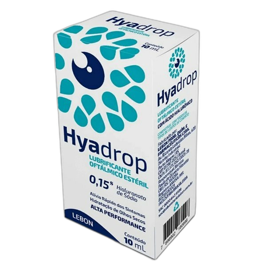 Lubrificante Oftalmológico Lebon Hyadrop 10ml