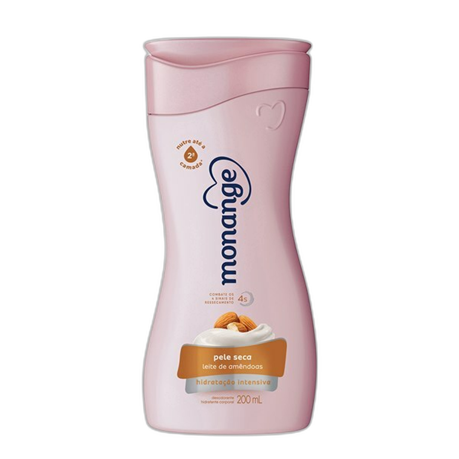 Hidratante Desodorante Monange Hidratação Intensiva Leite de Amêndoas 200ml
