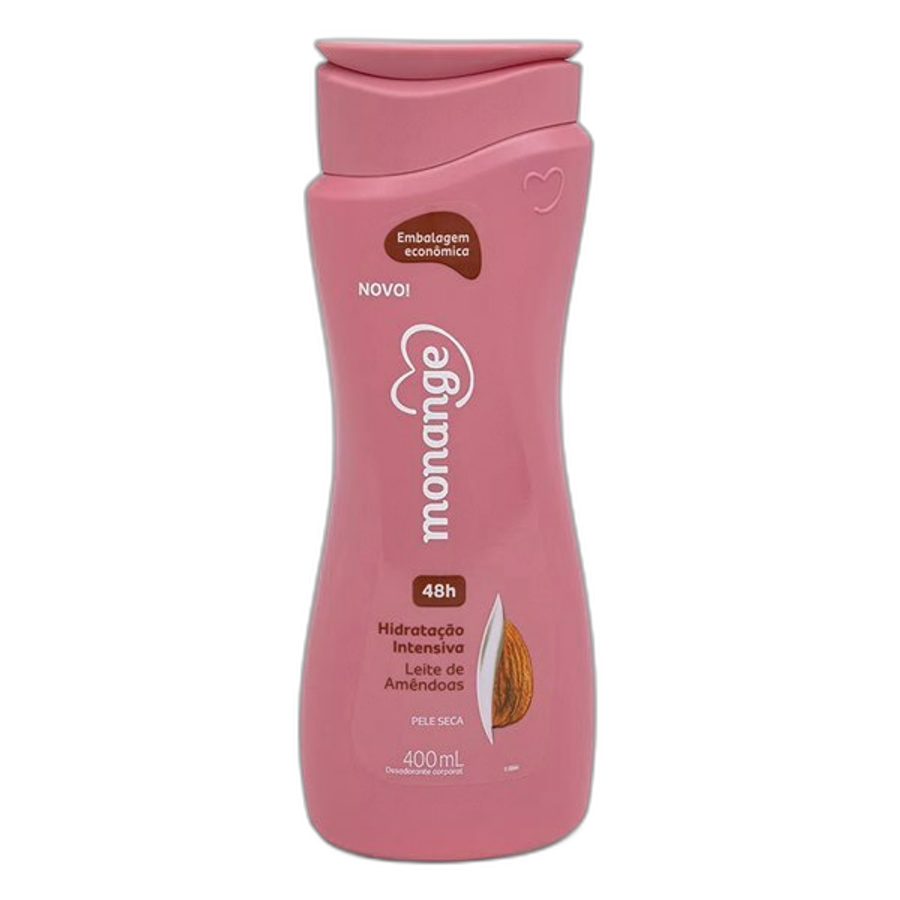 Hidratante Corporal Monange Hidratação Intensiva Leite de Amêndoas Pele Seca 400ml